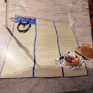 Threshold Beach Mat built in carrying straps.